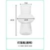 Vaso Transparente de Vidro Imitado Flores Artificiais para Cultivo em Água Flores Salgueiro Prateado Salgueiro da Neve Sala de Estar Flores Secas Plástico Padrão Vertical Garrafa para Hidroponia