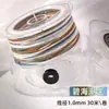 Yunxin Hilo de Algodón Retorcido a Mano Estilo Xizang 1.5mm Hilo Teñido en Degradado Cielo Estrellado para Pulseras Tejidas a Mano DIY Cuerda para Manualidades Cuerda para Tejer Cuerda de Mano