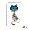 Broche Borboleta de Diamante Colorido, Broche Pássaro de Design Simples de Alto Padrão, Acessórios para Roupas Femininas, Broche de Joia para Corsage