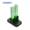 Compatible con Switch OLED, cargador de cuatro puertos con haz de luz de colores e iluminación ambiental TNS-875C
