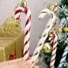 Colgante de muleta navideña de plástico, decoración navideña, regalo de Navidad, decoración del hogar.