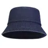 Transfronteiriço para homens e mulheres algodão lavado Jeans boné de pescador chapéu de sol para lazer ao ar livre viagem chapéu de sol chapéu de pescador retrô