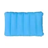 Artefacto para siesta de oficina Portátil Ecológico Engrosado Simple Color Puro Terciopelo Multifuncional Viaje Respaldo Almohada Inflable