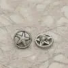 Botões de Metal Vazados Redondos com Estrela-do-Mar de 11mm para Camisas Femininas, Roupas Infantis e Vestidos