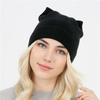 Novo Chapéu de Lã Tricotado Unissex Adulto e Infantil, Quente e Fashion, Pulôver de Cor Sólida com Orelhas Duplas, Outono e Inverno para Mulheres, Aliexpress Amazon