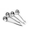 Cuchara coladora de acero inoxidable 304 de grado alimenticio para olla caliente, cuchara para sopa de mango largo grande para el hogar, cuchillo y tenedor, palillos.