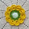 Posavasos de Ramo de Rosas Hecho a Mano Terminado Crochet de Lana Cambio de Taza Ramo de Mano Regalo Creativo Posavasos de Flor Tejida