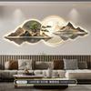 Led Light Luxo Sala de Estar Pintura Decorativa Sofá Fundo Pintura de Parede Mural Simples Moderno Avançado Sentido Iluminação Pintura