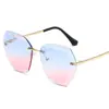 Nuevas Gafas de Sol Infantiles sin Montura de Moda para Niños y Niñas, Gafas de Sol para Bebés sin Montura con Lente Oceánica, Protección Solar, Venta al por Mayor desde el Fabricante