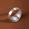Anillo ajustable con apertura Xiangyun, estilo retro, mate, simple y artístico, de plata S925, de Golden Deer King, para hombres y mujeres.