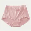 Roupa íntima feminina de Modal de Cintura Alta com Forro 100% Algodão, Sem Costura, Confortável, Respirável, Alta Elasticidade, Calcinha Triângulo Tamanho Grande