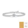 Set de Plata S925 Cubo de Rubik de Moissanita Pulsera Venta Caliente Transfronteriza Amazon Pulsera de Pareja Fuente
