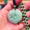Colgante Guanyin Colgante Colgante Yu Pei Buda Maitreya Colgante de Jade Material de Vidrio Regalo para Hombres y Mujeres Collar Regalo de Vacaciones