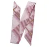 Bufanda de Seda Estilo Coreano Nueva, Cuadros Coloridos de Doble Cara, Bufanda Decorativa Versátil para Bolso/Corbata, Bufanda Souvenir, Cinta de Vino