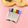 Escova Magnética Escova Apagável Fábrica de Escovas Caderno de Esboço para Bebê Caneta Conjunto OPP de 8 Cores Caneta para Quadro Branco Crianças