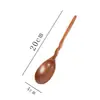 Colher de madeira atacado colher japonesa de cabo longo colher de mel colher de café colher de misturar talheres de madeira colher de arroz infantil colher de sopa
