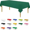 Mantel de plástico redondo desechable de color sólido para mesa para fiestas, bodas, actividades interiores y exteriores, Amazon transfronterizo