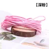 Fio Waxado Coreano Plano de 2mm Corda para Tecelagem de Pulseira DIY Corda de Couro Sintético Colar com Padrão de Cobra Bolsa Costurada à Mão Ultrafina Peça de 5m de Comprimento