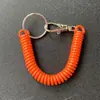 En stock suministro cuerda de resorte de plástico llavero de metal cuerda de resorte de plástico EVA cuerda de resorte anti-pérdida venta al por mayor