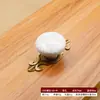 Liga de Zinco Cerâmica Handle Maçaneta de Gaveta Armário Porta Maçaneta Moderna Minimalista Novo Estilo Chinês Armário Guarda-roupa Furo Único Redondo Pequeno Handle