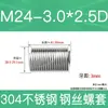 Fabricante en stock acero inoxidable 304 rosca métrica gruesa manguito roscado de alambre de acero tornillo de roscado protectores tornillo de roscado protector M2-M24