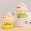 Novo Ornamento de Gato Siamês Giratório de Desenho Animado Pedra Difusora de Aroma de Cristal Natural Gatinho Fofo Decoração de Mesa
