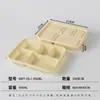 Caixas de Almoço de Três, Quatro e Cinco Compartimentos Feitas de Amido de Milho, Biodegradáveis, Ecológicas, Caixas de Almoço Descartáveis