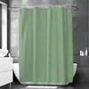 Cortina de ducha PEVA beige, engrosada e impermeable, cortina divisoria de baño, stock de fábrica, no requiere taladro, viene con ganchos, suministro transfronterizo