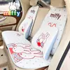 Bonito Reposacabezas de Coche Miffy Espuma Viscoelástica Rebote Lento Cojín para Asiento de Coche Universal para Todas las Estaciones Almohada Cervical para Coche para Mujeres