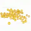 Ouro de bolsa 18K alta cor 4mm contas de seda contas DIY acessórios de joias artesanais pulseira colar material para contas