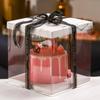 Caja para Pastel de 4 pulgadas 6 pulgadas 8 pulgadas 10 pulgadas 12 pulgadas Altura Doble Elevada Empaque para Horneado Logo Personalizado Postre Caja Alta Caja de Regalo