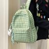 Mochila escolar a cuadros de estilo japonés Ins, de aspecto fresco, bonita mochila Ruiying para mujeres, mochila informal de alto valor para estudiantes universitarias.