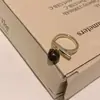 Anillo de Lujo Ligero Retro de Ojo de Tigre y Turquesa para Mujer, Diseño Único, Estilo Distintivo, Anillo de Moda Tendencia