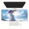 Mouse Pad de Jogo de E-Sports Bidimensional de Personagem de Anime Grande de Alta Qualidade Espessado e Resistente a Manchas Pad para Teclado de Computador de Mesa