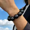 Pulseiras de contas grandes coloridas versáteis da moda mais vendidas na Amazon transfronteiriça europeia e americana estilo boêmio atacado de contas