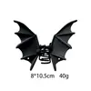 Pinza de Murciélago Negra Mate Estilo Punk Pinza para Cola de Caballo Pinza de Tiburón Gótica Pasador de Halloween Tocado de Fiesta