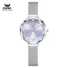 Los Relojes de la Marca Opk se Venden Bien a Través de las Fronteras, Exquisito y Elegante Espejo Cortado en Diamante Reloj de Cuarzo Impermeable para Mujer Reloj de Mujer