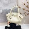 Bolsos de Gama Alta de Comercio Exterior para Mujer 2025 Nueva Moda Nicho Verano Bolso Bandolera de Hombro Único Popular Bolso Balde Plisado