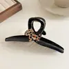 Acessórios de Cabelo Outono e Inverno Estilo Pequena Fragrância Versátil Cor Café Presilha Jacaré para Mulheres Estilo Coreano Parte de Trás da Cabeça Muito Cabelo Presilha Pinça Extra Grande