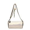 Bolso pequeño tipo cilindro con relleno de algodón de moda para mujer, nuevo estilo popular otoño e invierno 2024, bolso cruzado con cadena de diamantes para el hombro