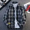 Chaqueta de cuadros de moda para hombre, nueva colección de primavera y otoño, adecuada para estudiantes de secundaria y preparatoria, moda masculina, estilo juvenil