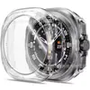 Funda Protectora Adecuada para Samsung Watch7, Funda Mate de PC de 47 mm, Película de Cristal Templado Integrada, Funda para Samsung Ultra Watch