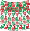 Folhas de feltro bandeira de puxar triângulo flor oca de puxar decoração de festa para bebê de um ano banner de fundo para professor