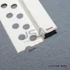 Relleno de Esquina Interior Forma de Doble Párpado para Techo de Pladur Tira Artesanal en Forma de Z Blanca de PVC de la Marca