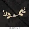 Botão Original Feito à Mão para Cheongsam Botão Retro Pérola Flor de Hibisco Fivela Dura Hanfu Chinês Roupa Tang Fivela Tecida à Mão