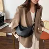 Bolso de Piel Suave Gran Capacidad Moderno Versátil Forma de Empanada Casual para Mujer Bolso de Hombro y Axila Nuevo para Otoño e Invierno 2024 Bolso Cruzado