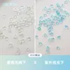 50 Mini Decoraciones para Uñas en Forma de Corazón Transparente, Pequeños Corazones de Melocotón Coloridos de Resina, Accesorios 3D para Uñas, Venta al por Mayor Mixta