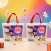 Bolsa de Tote para Empaque del Festival de Mediados de Otoño, Bolsa de Lona Lista para Usar, Nezha Ao Bing, Bolsa de Regalo para Pasteles de Luna Estilo Chino, Bolsa de Empaque para Postres y Repostería