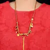 Cordón para Colgante Estilo Tíbet con Nudo de Flor de Melocotón de los Cinco Dioses de la Fortuna, Cordón para Collar, Accesorio para Colgar Thangka, Cordón Rojo con Nudo, Especialidad Hecha a Mano