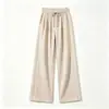 2026 Nuevos Pantalones de Verano para Mujer de Cintura Alta, Pierna Ancha, Cómodos, Casuales, Sueltos, Caídos, Adelgazantes, Al Por Mayor